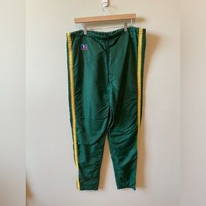 Vintage Russell Athletic Green Track Pants Made in USA